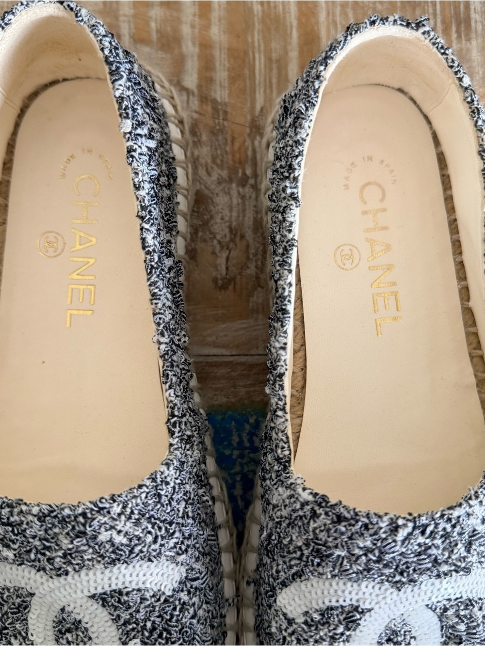 CHANEL Espadrilles Tweed & Sequin - Picture 3 of 12